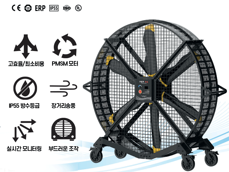 HVLS 산업용 모터 사진